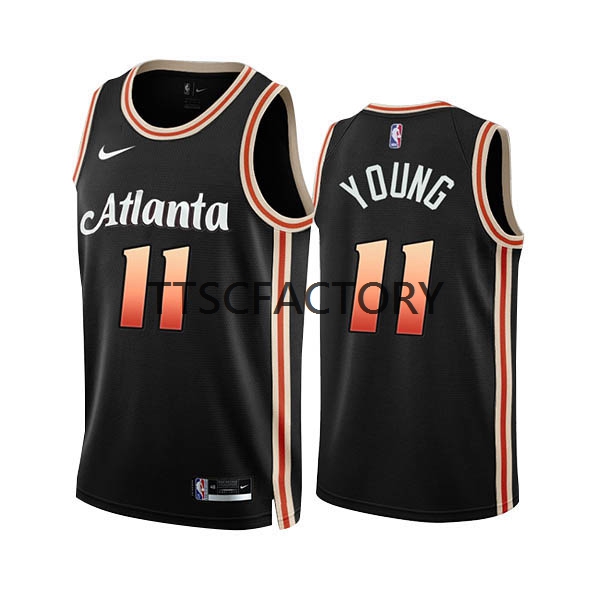 Atlanta Hawks Trikot Trae Young 11 Nike 2022-23 City Edition Schwarz Swingman - Herren Atlanta Hawks Trikot Trae Young 11 Nike 2022-23 City Edition Schwarz Swingman - Herren
